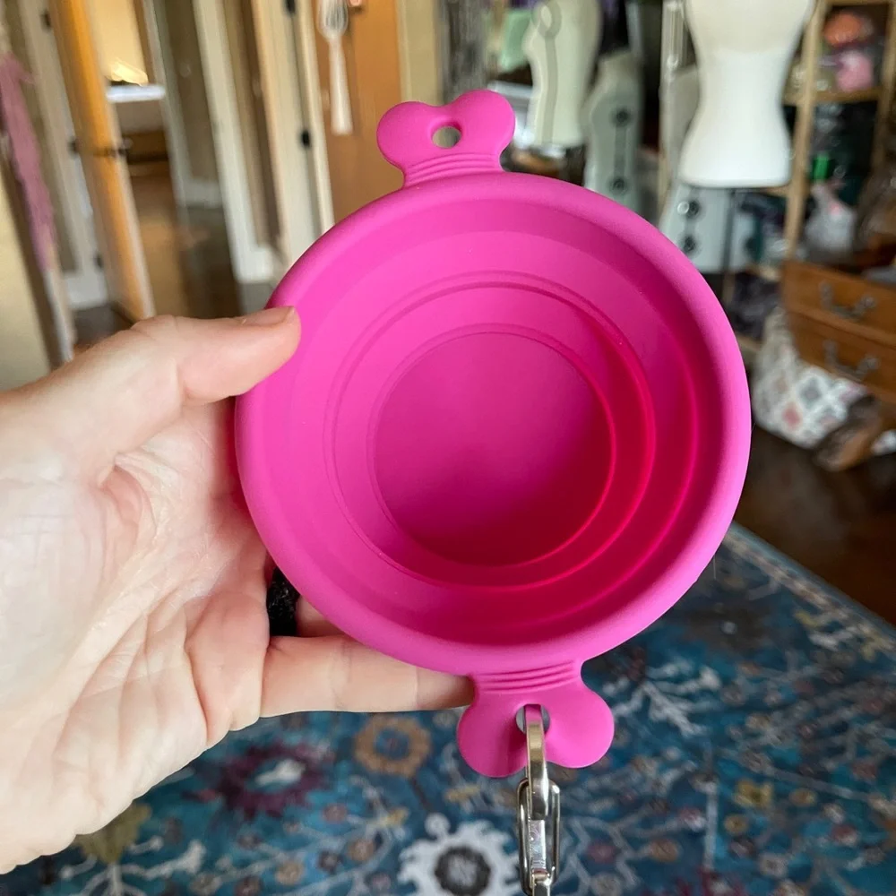 Travel Cup Dog Cat Food Bowl